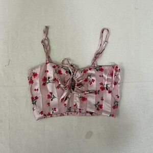 Brand new with tags floral crop top